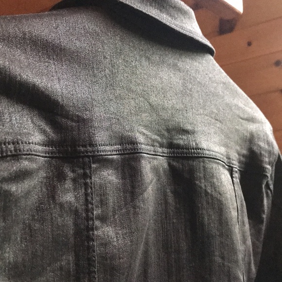 Black Denim Moto Jacket - Picture 5 of 12